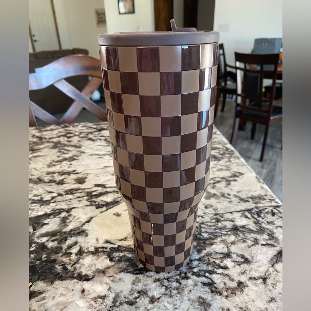 40 oz Autumn Checkers traveler - Picture 4 of 9